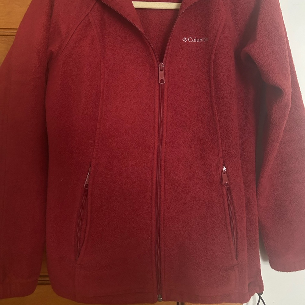 Columbia Burgundy Fleece Jacket